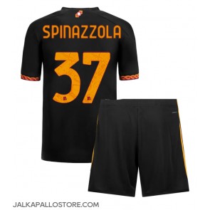 AS Roma Leonardo Spinazzola #37 Kolmaspaita Lapsille 2023-24 Lyhythihainen (+ shortsit)